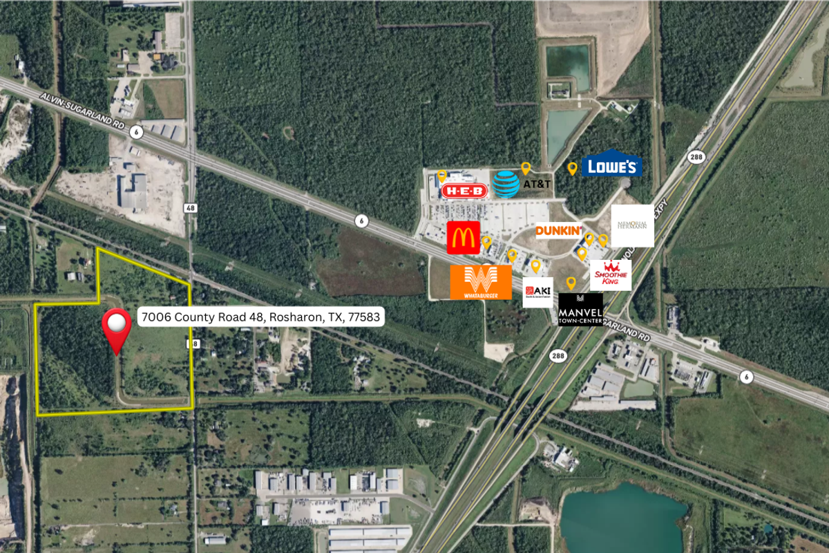 Land property in Rosharon, TX — 55.74 Acres — Rosharon