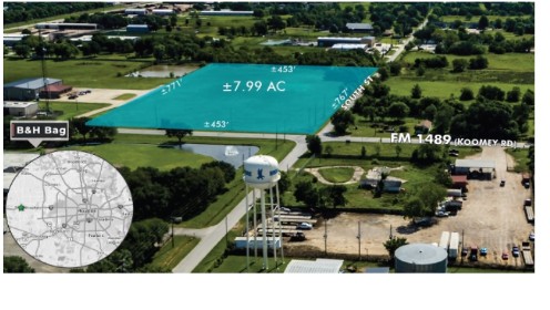 Land property in Texas — ±7.99 Acres — FM 1489 (Koomey Rd)
